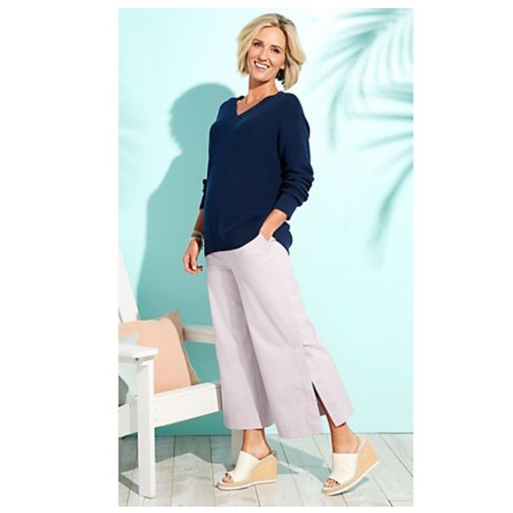 Studio Park x Kerstin Linquist Dockside Capri Navy Blue Pants